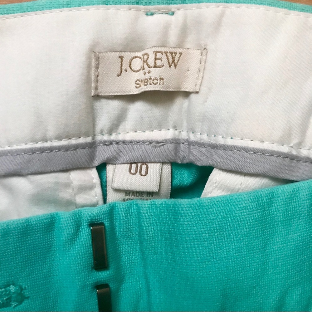 J. Crew Seafoam Green Chino Pants size 00 - Picture 6 of 8